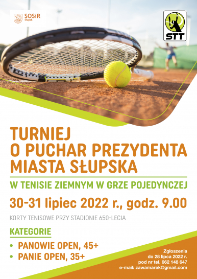 plakat turnieju tenisowego